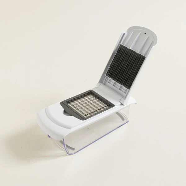PICADOR DE VEGETALES DE 3 CUCHILLAS CON REBANADOR Y RECIPIENTE 22X10X9 CM 1200 ML - Imagen 3