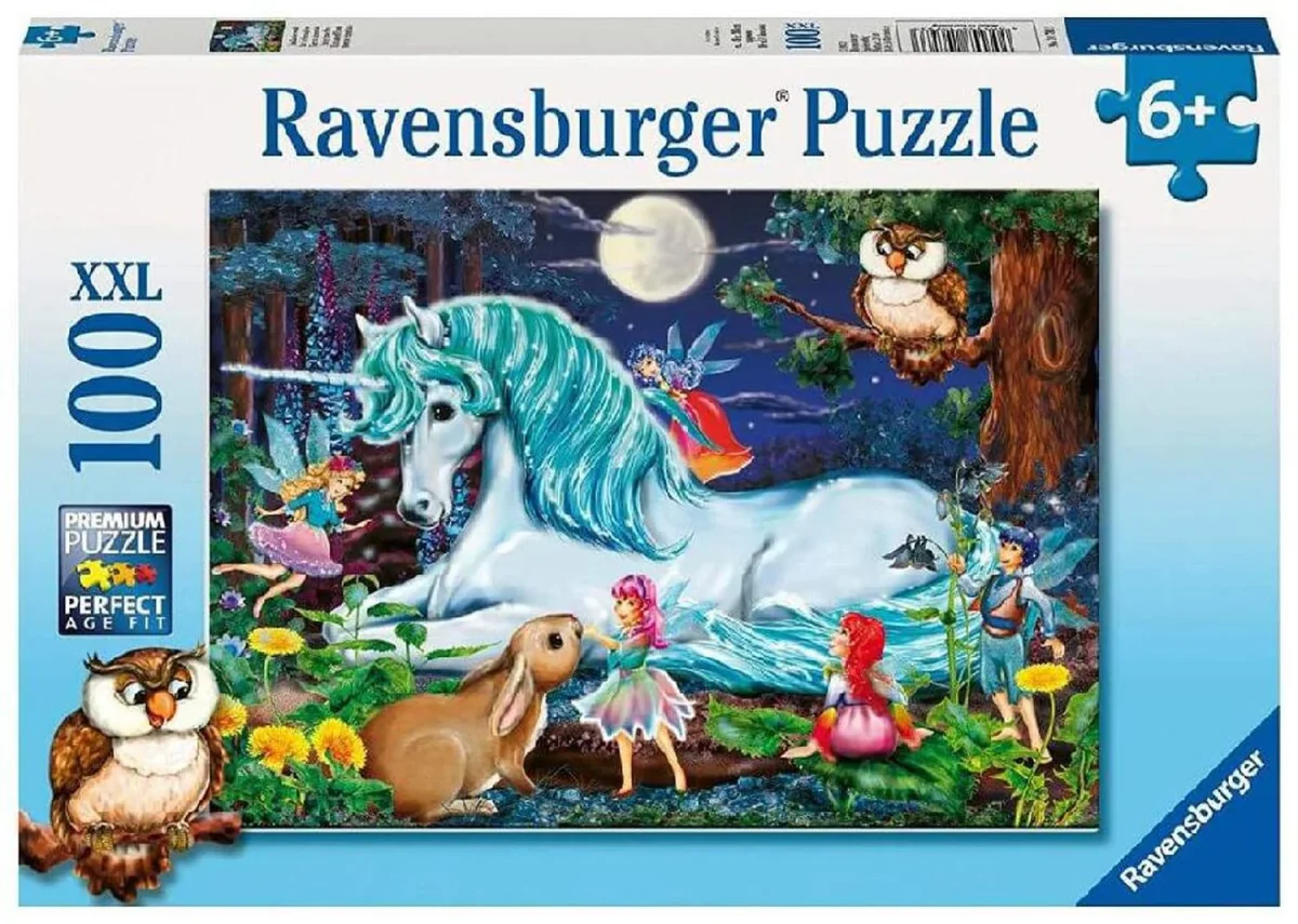 Bosque Encantado Unicornio Rompecabezas De 100 Piezas Ravensburger