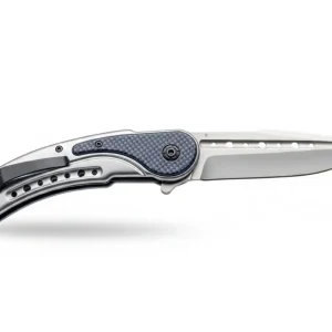 Cuchillo, Navaja Tactica Plegable de Acero con Mango Ergonómico y Acabado Metálico – Calidad Superior
