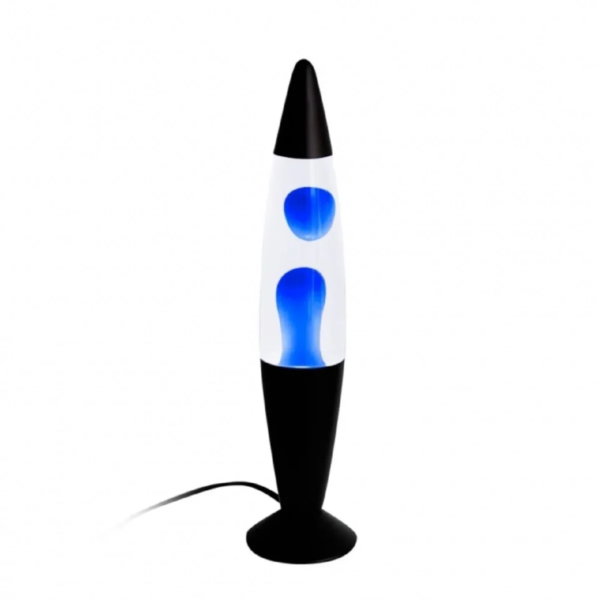 Lampara Lava Cohete Azul 41 Cm