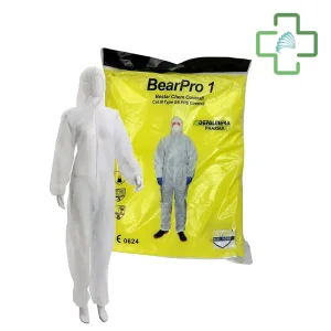 Buzo Desechablede Protección Química  SMS Bear Pro Tipo 5/6
