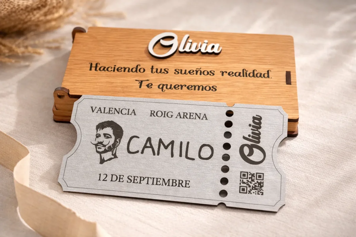Caja regalo personalizada para entradas - Imagen 2