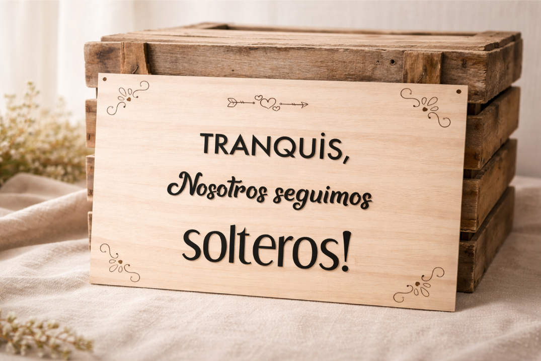 Cartel de madera para boda - Imagen 2