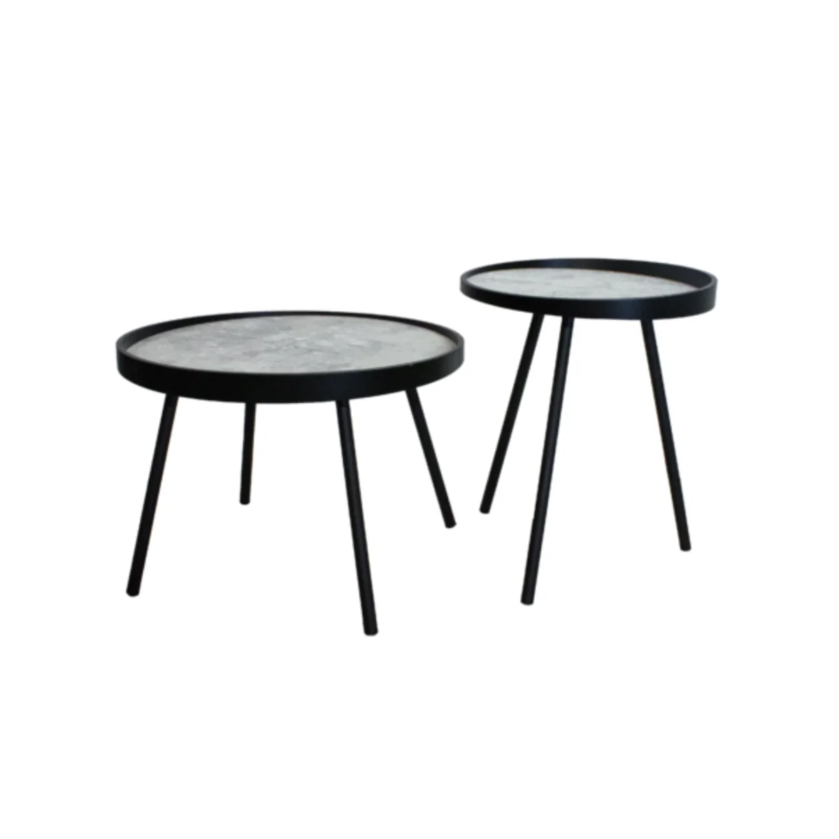 Mesa ratona x2 de simil piedra.
