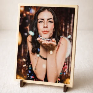 Felicitación de Navidad Original Personalizada en Madera