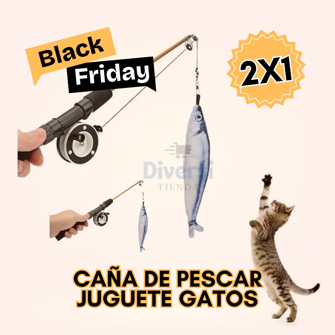 CATJOY: CAÑA DE PESCAR PRA GATOS🎣🐾