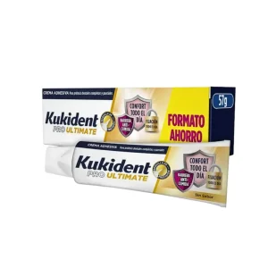 KUKIDENT Pro Ultimate Sin Sabor 57 g – Adhesivo para dentaduras postizas de fijación máxima