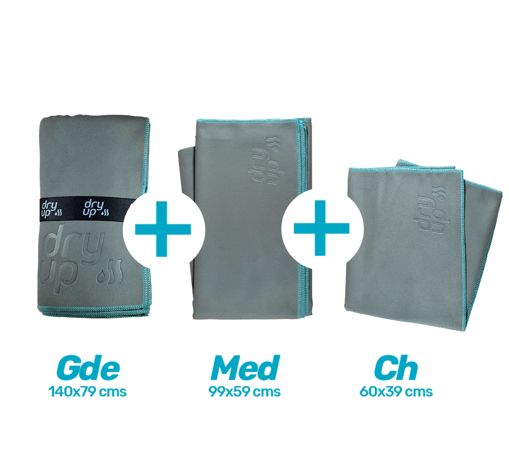 Kit de Promoción Toallas Lisas Gris – Aqua