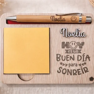 Set de Notas Personalizada con Bolígrafo y Adhesivos – Detallosfera