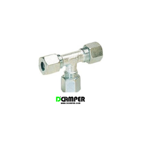CONECTOR T GAS ERMETO TUBO 8MM