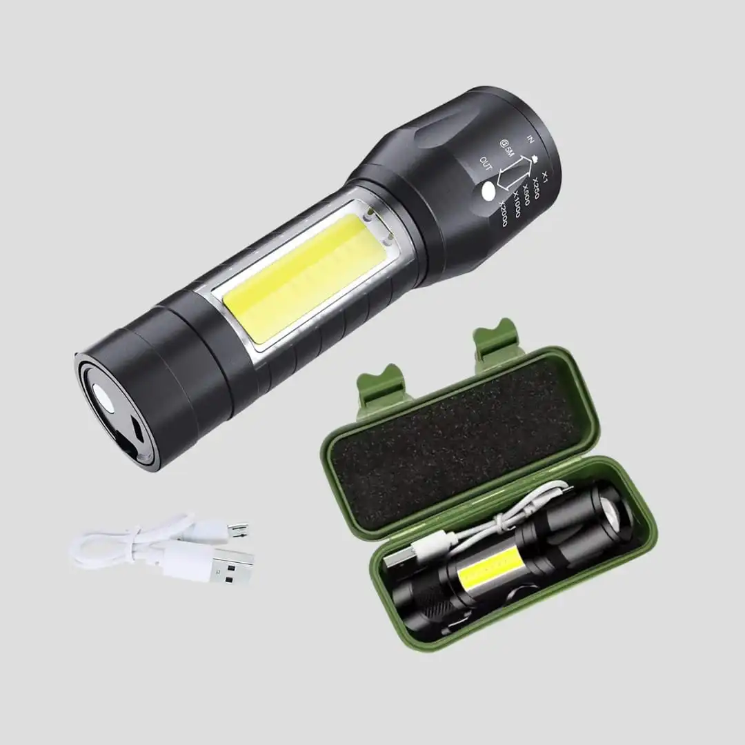 Mini Linterna LED Táctica Recargable – Potencia Compacta para Uso Profesional - Imagen 4