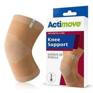 Rodillera para Artritis Actimove Beige – Soporte de Compresión y Calor Terapéutico
