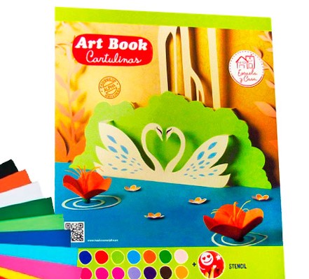 ART BOOK CARTULINA COLORES STHILO43 16 HOJAS