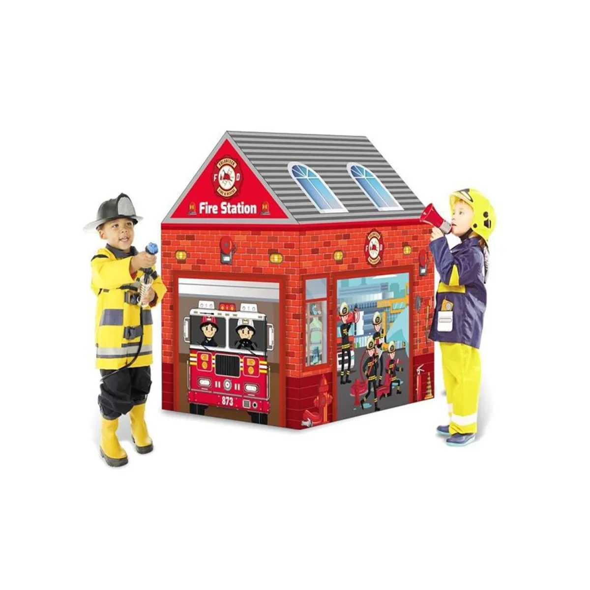 Casita Infantil – Estación De Policías , Armable-103 cm Alto