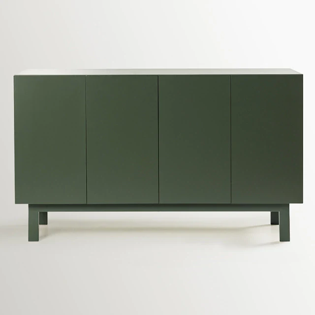 Cómoda de Hierro 4 Puertas Laqueada.