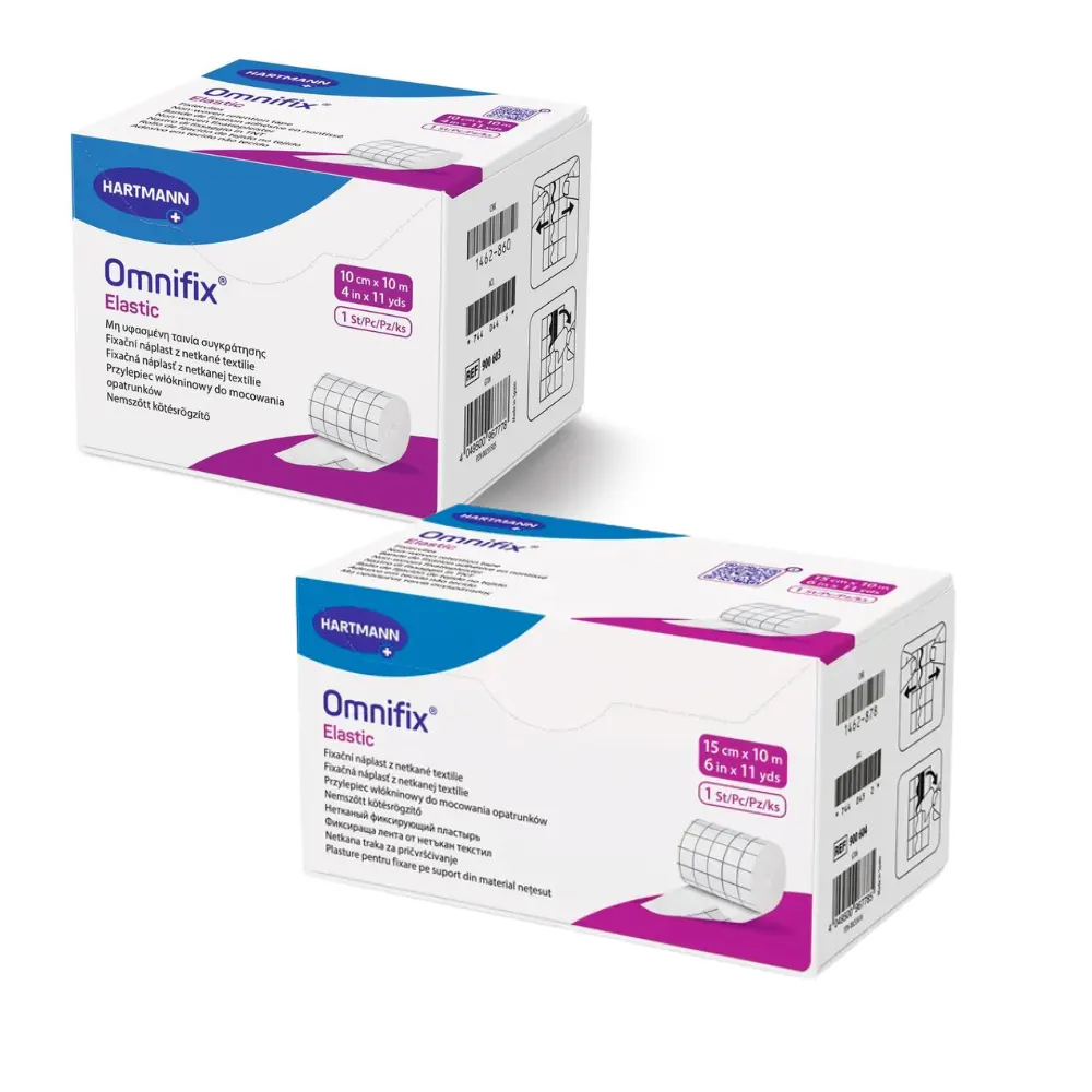 Apósito de Fijación Omnifix Elastic – Medidas 10x10cm y 10x15cm | Hipotolerante y Flexible