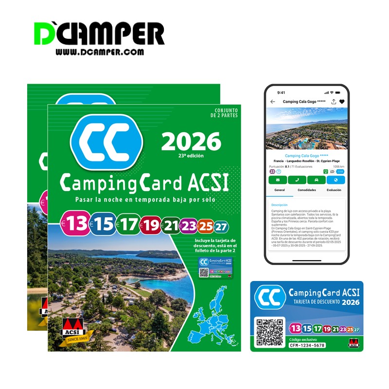 TARJETA CAMPINGCARD ACSI 2026 ESPAÑOL